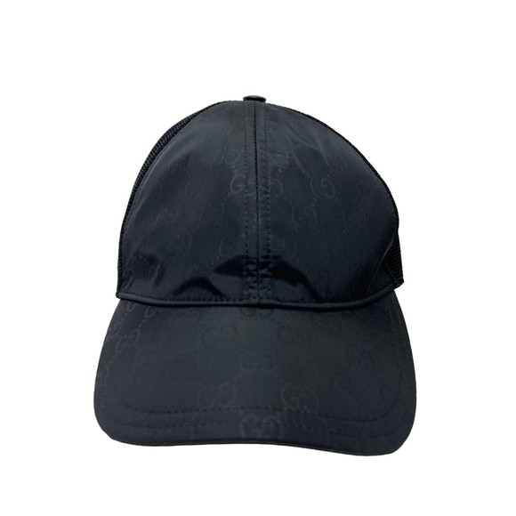 Gucci GG Logo Mesh Cap Black - Picture 1 of 7
